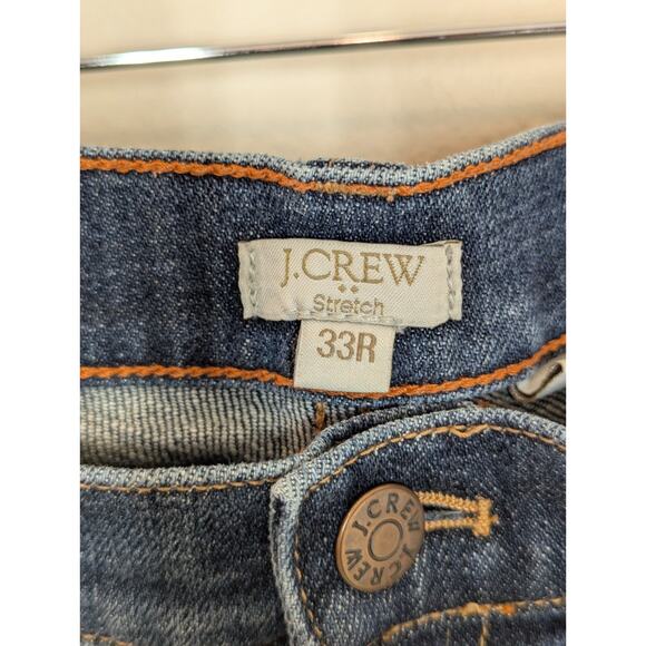 J. Crew Bootcut Jeans Womens 33R Mid Rise Stretch Dark Wash Denim 31.5" Inseam - Picture 2 of 8